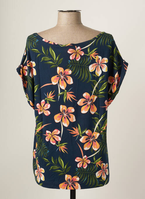 Top tissage jersey manches courtes bleu ROXY femme