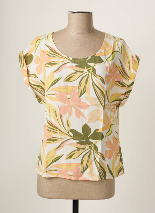Blouse manches courtes manches courtes jaune ROXY femme