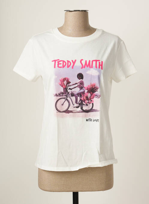 T-shirt blanc TEDDY SMITH pour femme