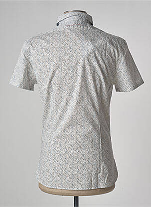 Chemise manches courtes imprimé fantaisie blanc TEDDY SMITH homme