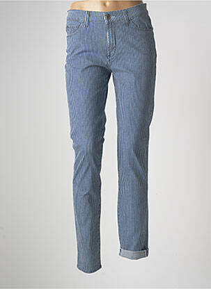 Pantalon slim bleu PIONEER pour femme
