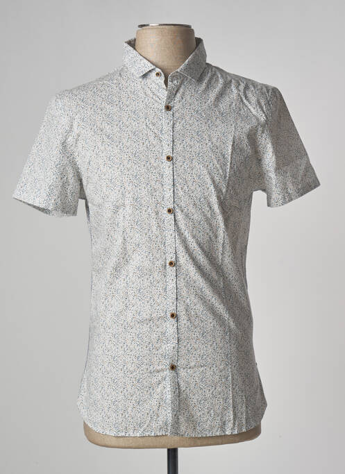 Chemise manches courtes blanc TEDDY SMITH pour homme