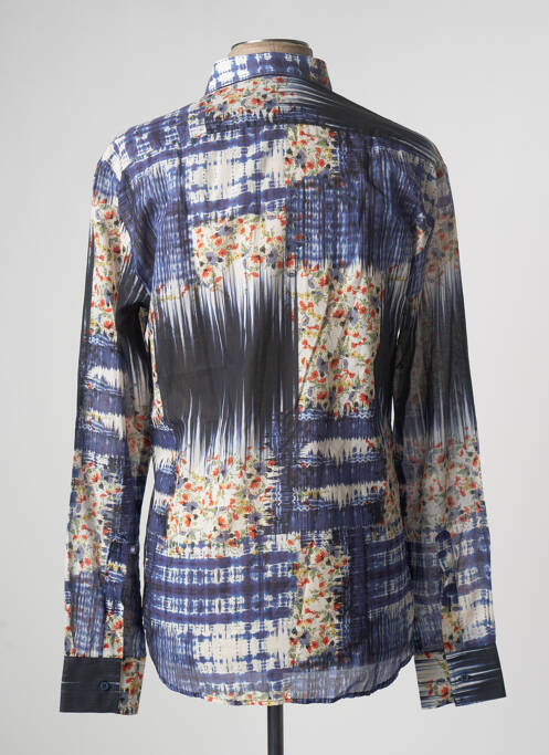 Chemise manches longues bleu LA CIBLE ROUGE pour homme