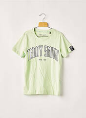 T-shirt vert TEDDY SMITH pour garçon seconde vue