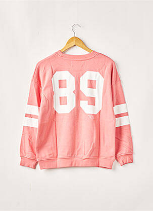 Sweat-shirt manches longues manches longues rose TEDDY SMITH fille