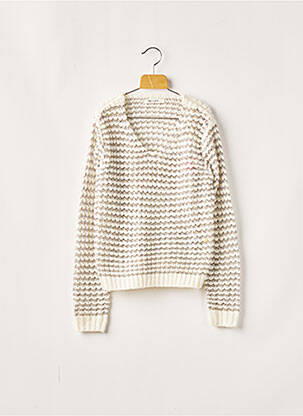 Pull blanc TEDDY SMITH pour fille