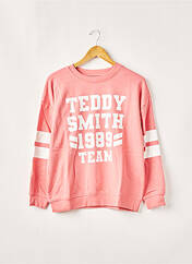 Sweat-shirt rose TEDDY SMITH pour fille seconde vue