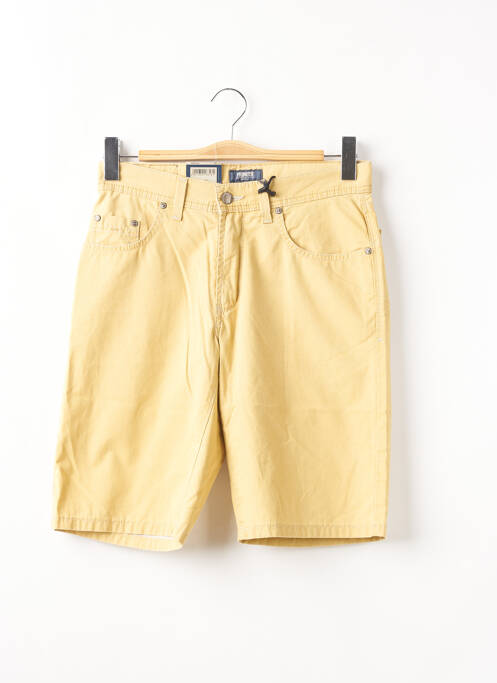 Bermuda tissage popeline taille normale jaune PIONEER homme
