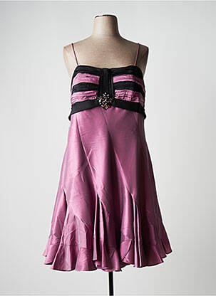 Robe mi-longue sans manche sans manche violet CREATIF PARIS femme