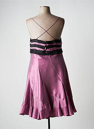 Robe mi-longue sans manche sans manche violet CREATIF PARIS femme