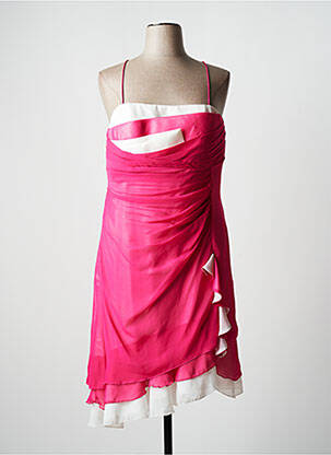 Robe mi-longue sans manche sans manche rose CREATIF PARIS femme