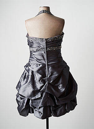 Robe mi-longue sans manche sans manche gris TOMY MARIAGE femme