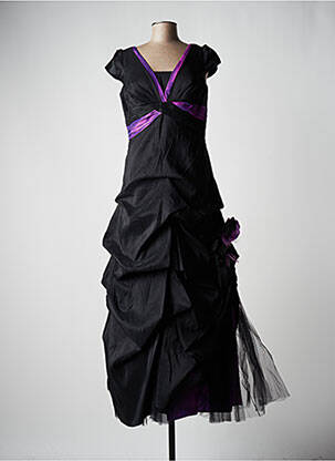 Robe longue noir ELLEBELINE pour femme
