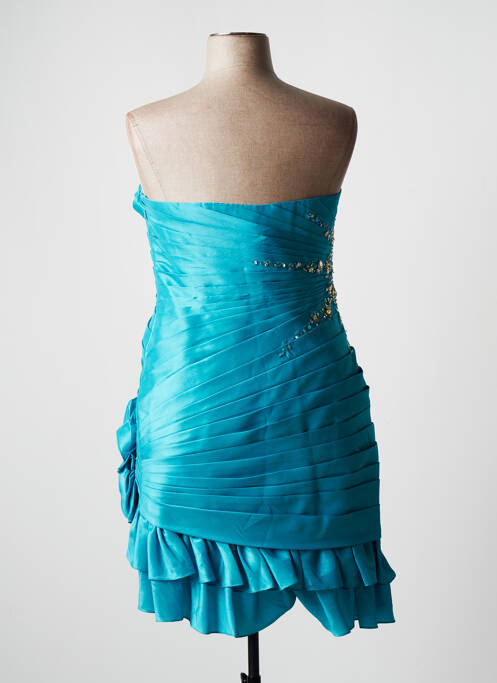 Robe mi-longue bleu ELLEBELINE pour femme