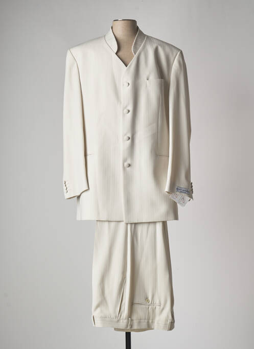 Costume de cérémonie poches beige VICKIE & MAN homme