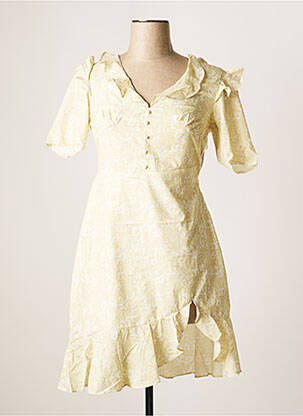 Robe courte manches courtes manches courtes vert NA-KD femme
