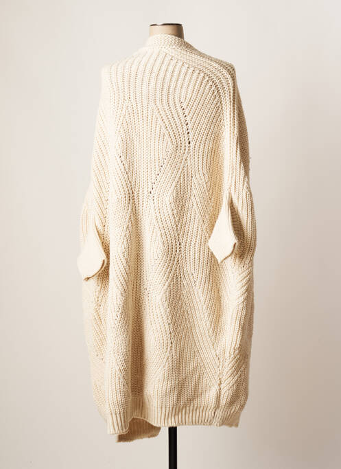 Gilet manches longues beige PAKO LITTO pour femme