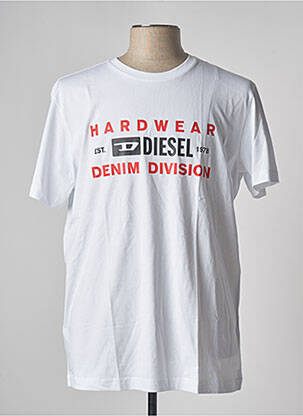 T-shirt blanc DIESEL pour homme