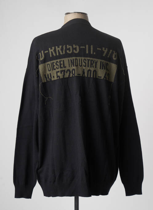 Gilet manches longues noir DIESEL pour homme