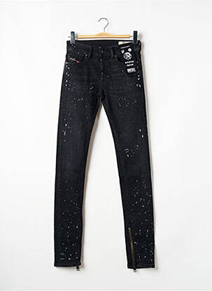 Jeans coupe slim fermeture boutonnée sur le devant taille normale noir DIESEL homme