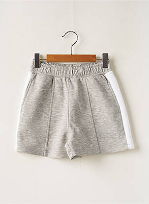 Short stretch taille élastique gris TIFFOSI fille