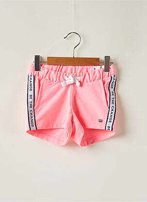 Short poches taille élastique rose TIFFOSI fille