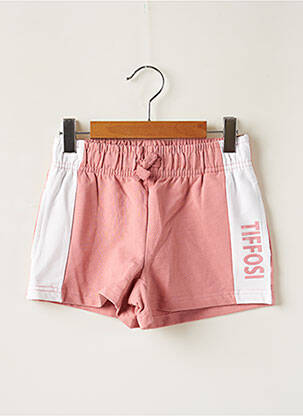 Short stretch taille élastique rose TIFFOSI fille