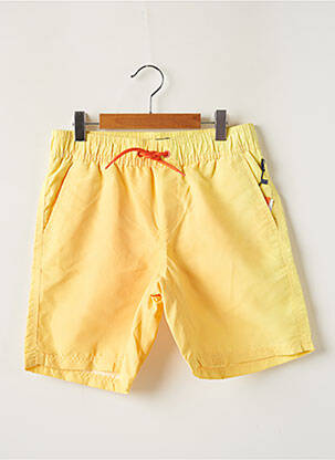 Short de bain effet matière satinée jaune TIFFOSI garcon