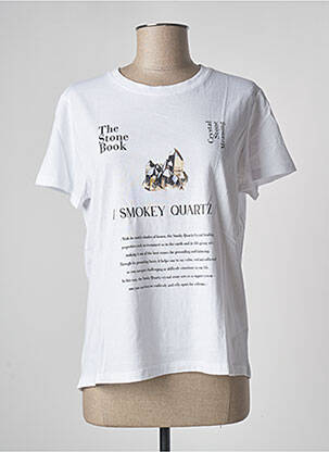 T-shirt coupe droite manches courtes blanc TIFFOSI femme