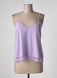 Top stretch fines bretelles violet TIFFOSI femme
