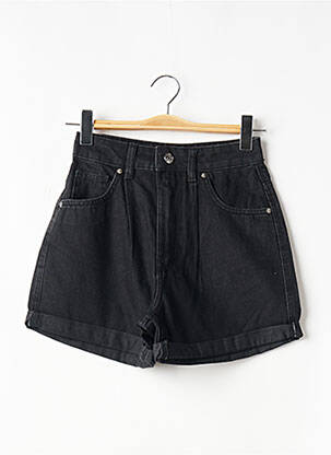Short fermeture zippée sous rabat boutonné taille haute noir TIFFOSI femme