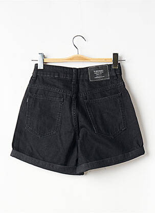 Short fermeture zippée sous rabat boutonné taille haute noir TIFFOSI femme