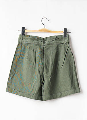 Short taille à pinces taille haute vert TIFFOSI femme