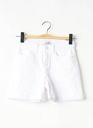 Short fermeture zippée sous rabat boutonné taille normale blanc TIFFOSI femme