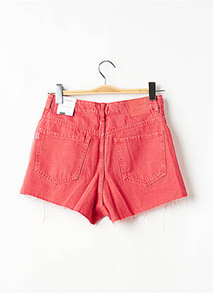 Short fermeture zippée sous rabat boutonné taille haute rouge TIFFOSI femme