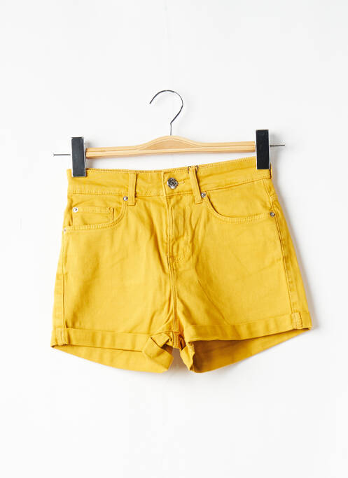 Short fermeture zippée sous rabat boutonné taille haute jaune TIFFOSI femme
