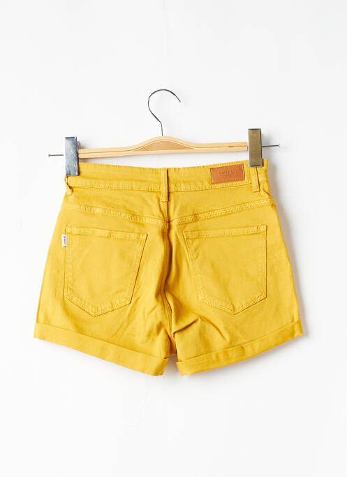 Short fermeture zippée sous rabat boutonné taille haute jaune TIFFOSI femme