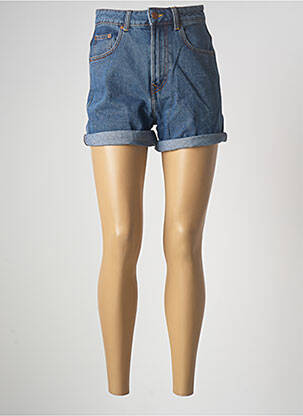 Short fermeture zippée sous rabat boutonné taille haute bleu TIFFOSI femme