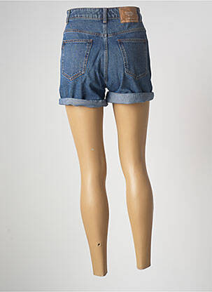Short fermeture zippée sous rabat boutonné taille haute bleu TIFFOSI femme