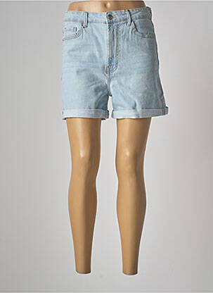 Short fermeture zippée sous rabat boutonné taille haute bleu TIFFOSI femme