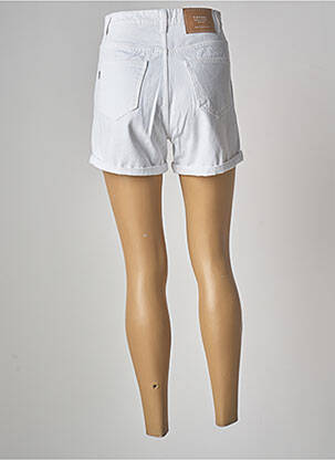 Short fermeture zippée sous rabat boutonné taille haute blanc TIFFOSI femme