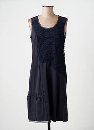 Robe mi-longue sans manche sans manche bleu FRED SABATIER femme