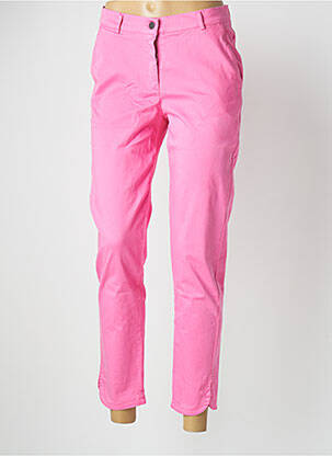 Pantalon 7/8 stretch taille normale rose GREGORY PAT femme