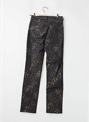 Pantalon droit tissage crêpe taille haute noir MERI & ESCA femme