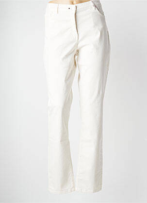 Pantalon droit blanc JULIE GUERLANDE pour femme