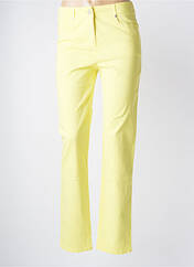 Pantalon droit jaune PAUSE CAFE pour femme seconde vue