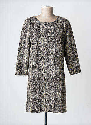 Robe courte manches 3/4 manches 3/4 noir VINTAGE LOVE femme
