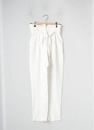 Pantalon droit blanc RUE DES ABBESSES pour femme