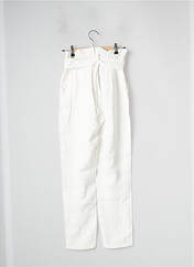 Pantalon droit blanc RUE DES ABBESSES pour femme seconde vue