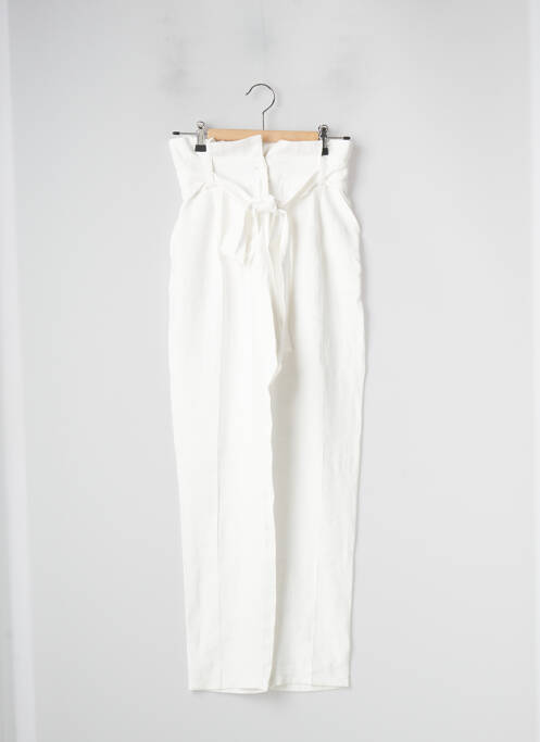 Pantalon droit blanc RUE DES ABBESSES pour femme